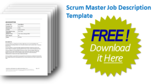 Scrum Master Job Description template free